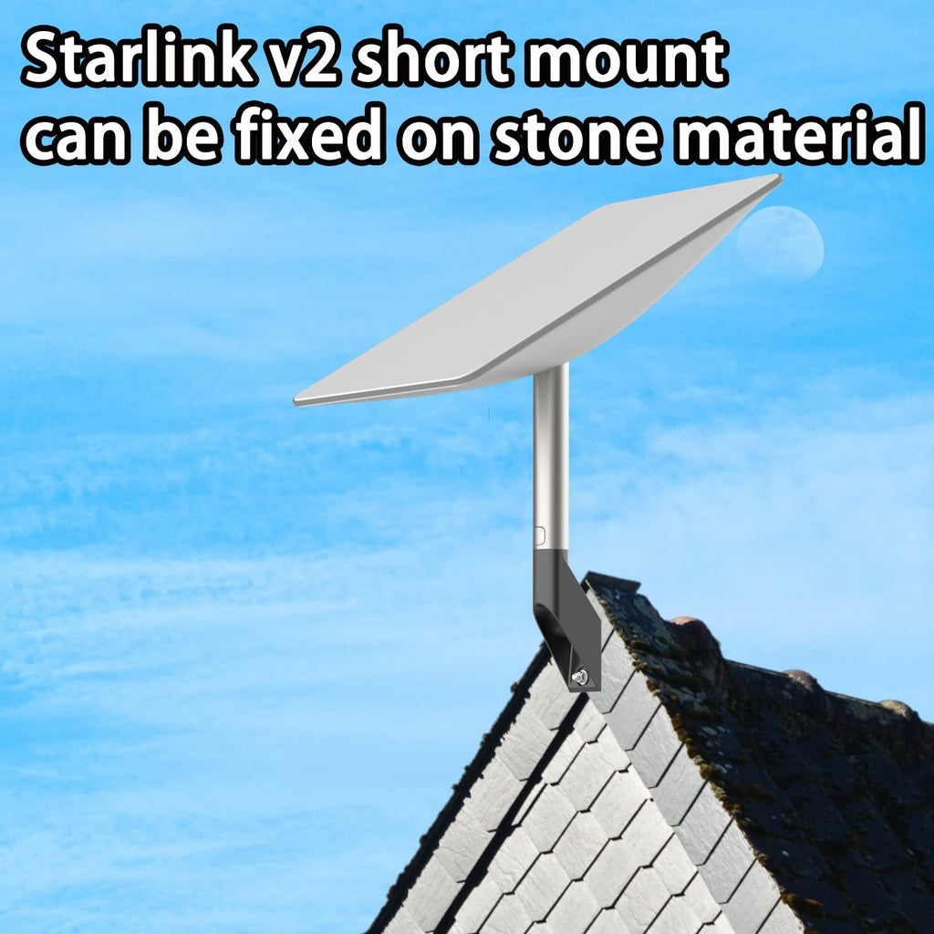 BUJ Starlink V2 Short Wall Mount for Starlink Gen 2 Satellite Kit