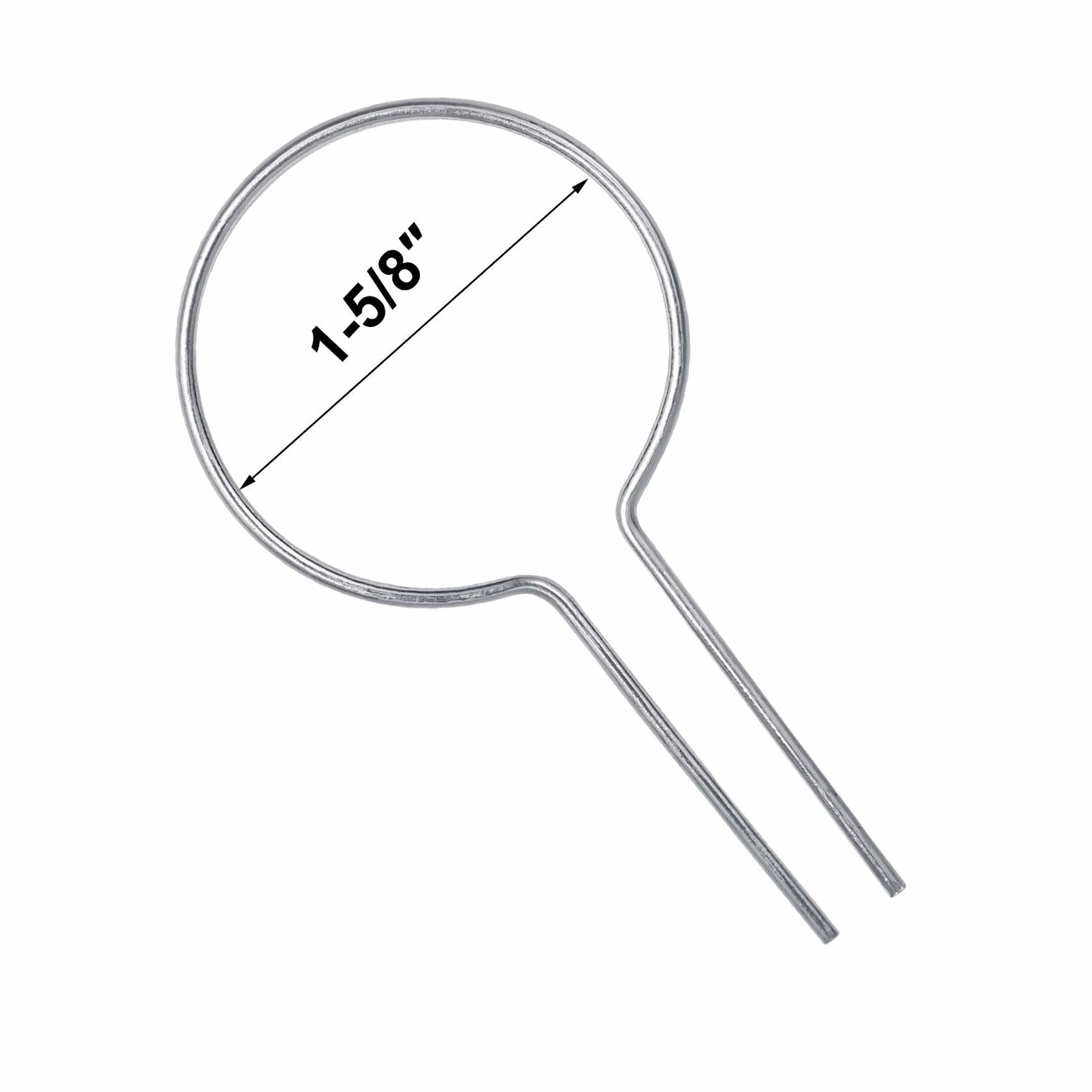 Evecad 250PCS 12Ga Preformed Fence Ties for 1-5/8 Post Silver
