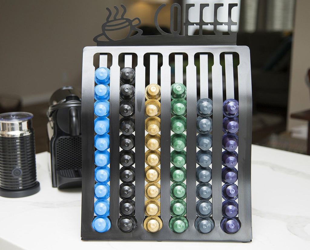 Insight Metal Nespresso Pod Rack Holder Fits 60 Coffee Capsules Home Office