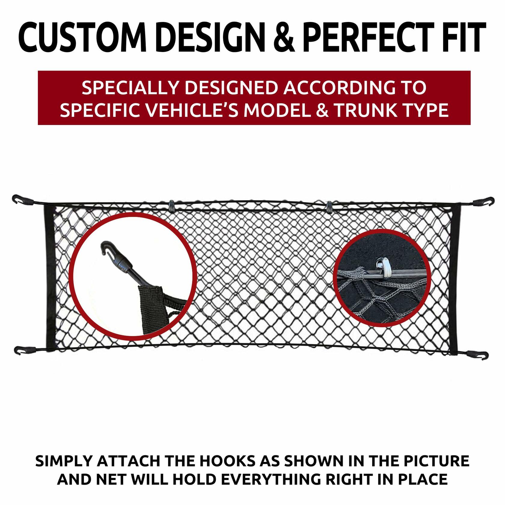 Automotive Elastic Trunk Cargo Net for Audi Q5 SQ5 Hybrid 2009-2024