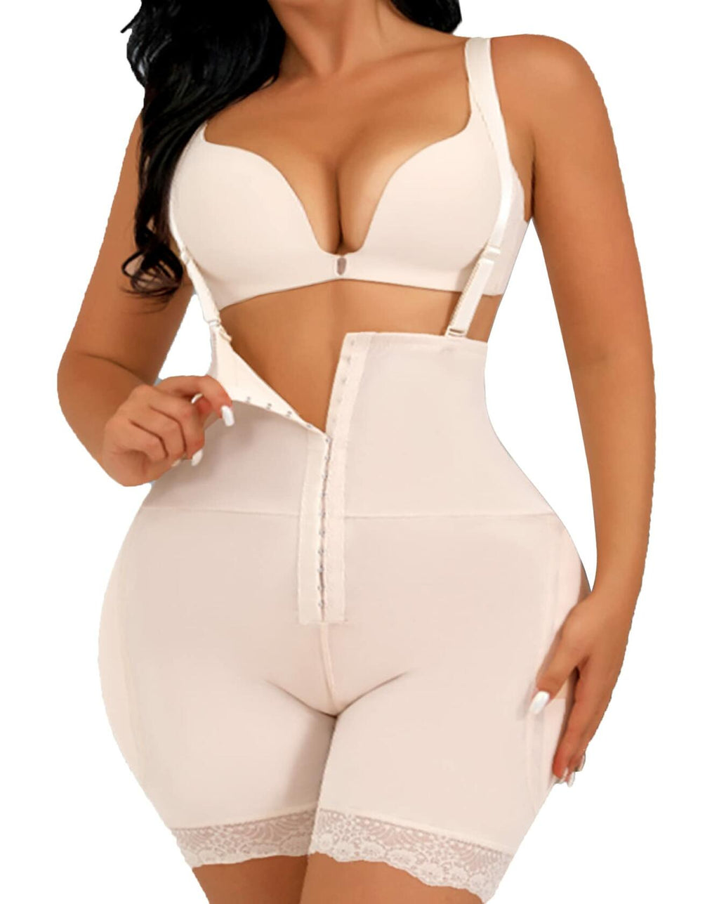 VENDAU Hip Dip Filler Shapewear Butt Pads Lifting Enhancer Beige Size M