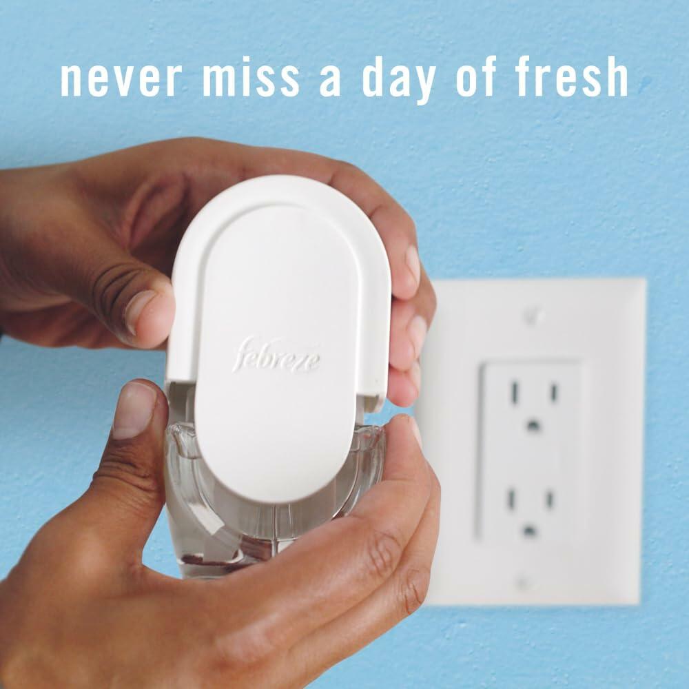 Febreze Plug In Air Freshener Refill Linen & Sky Scent 0.87oz 3 Count