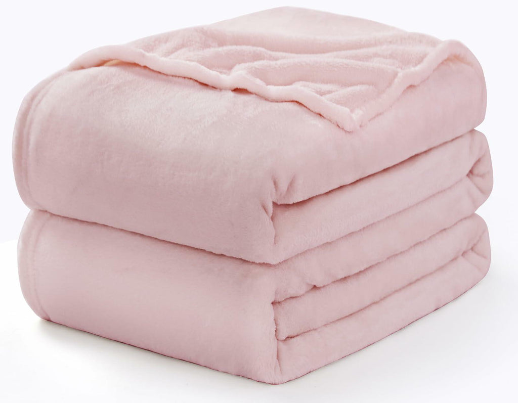 [Like New] CozyLux Fleece Throw Blanket XL 50x70in Pink Soft Lightweight Plush