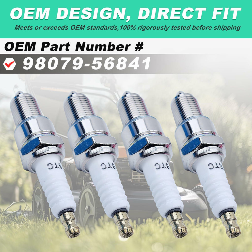 Adefol F6TC Spark Plug for NGK BP6ES Champion N9YC GX Series 4 Pack