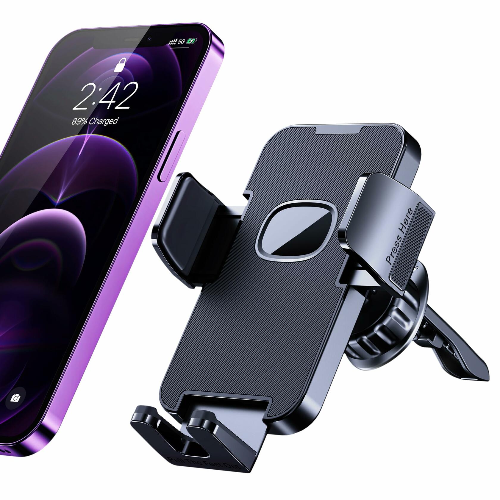 Car Phone Holder Air Vent Mount Universal Fit iPhone Android Smartphones