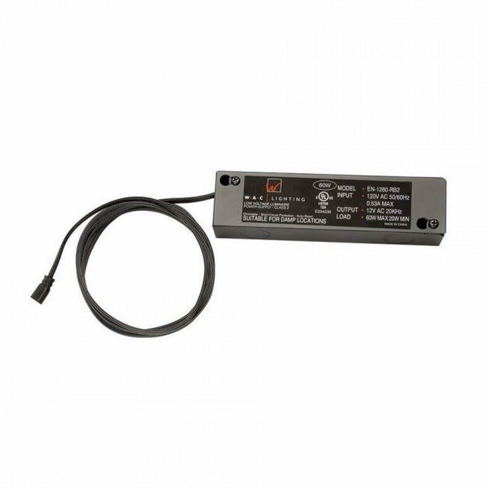 [Like New] WAC Lighting EN-2460-RB2-T 120V 24V 60W Remote Electronic Transformer Black