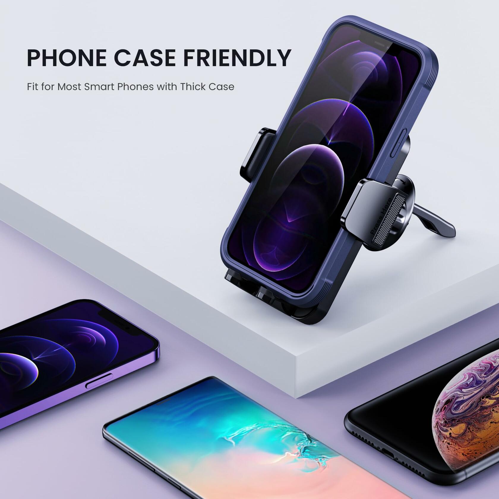 Car Phone Holder Air Vent Mount Universal Fit iPhone Android Smartphones