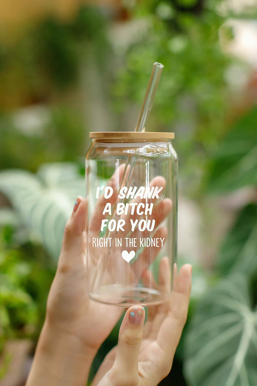 [Like New] NewEleven Friendship Gift for Women 16 Oz Coffee Glass Bestie Present