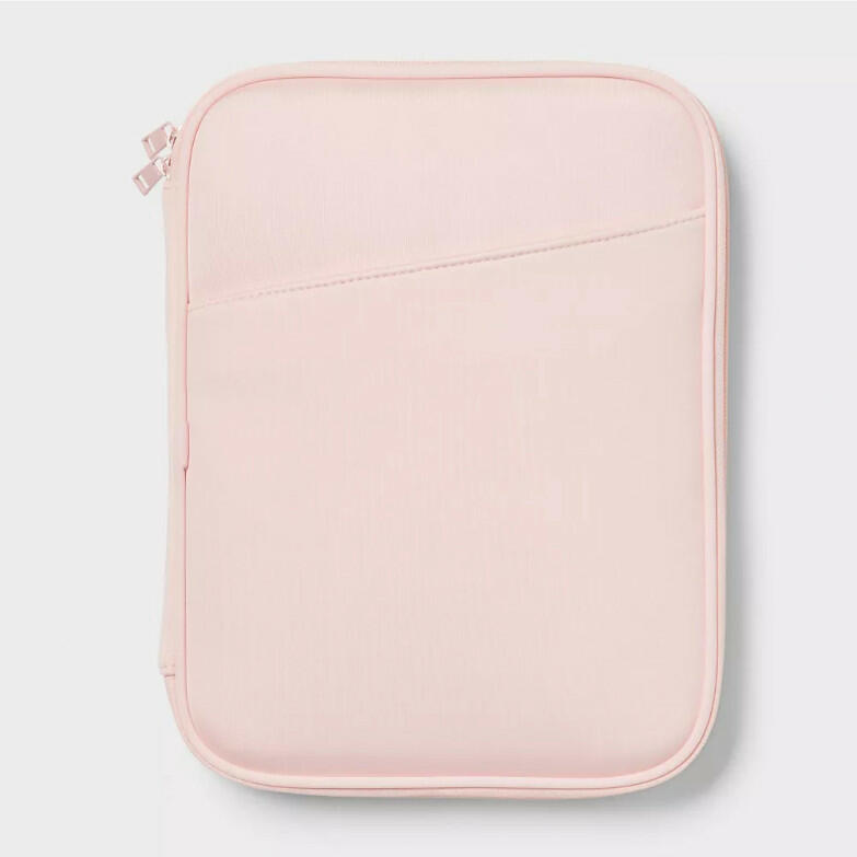 [Like_new] Brightroom Zip Tablet Pouch Laptop Bag Blush Pink 12in x 9.25in