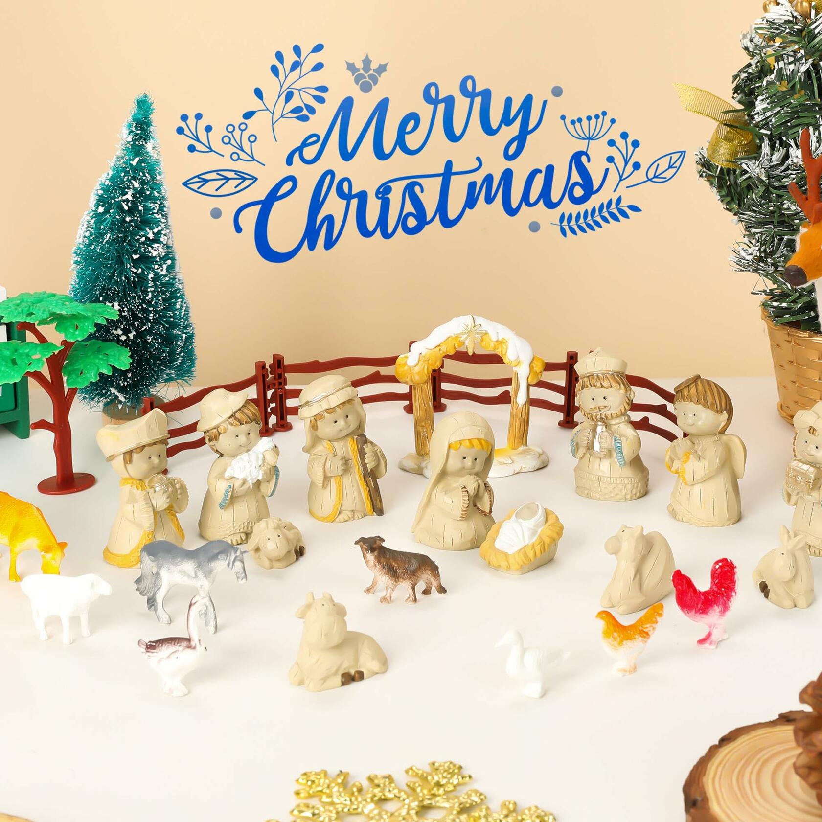 Nativity Advent Calendar 2024 24 Days Christmas Countdown Christian Gift