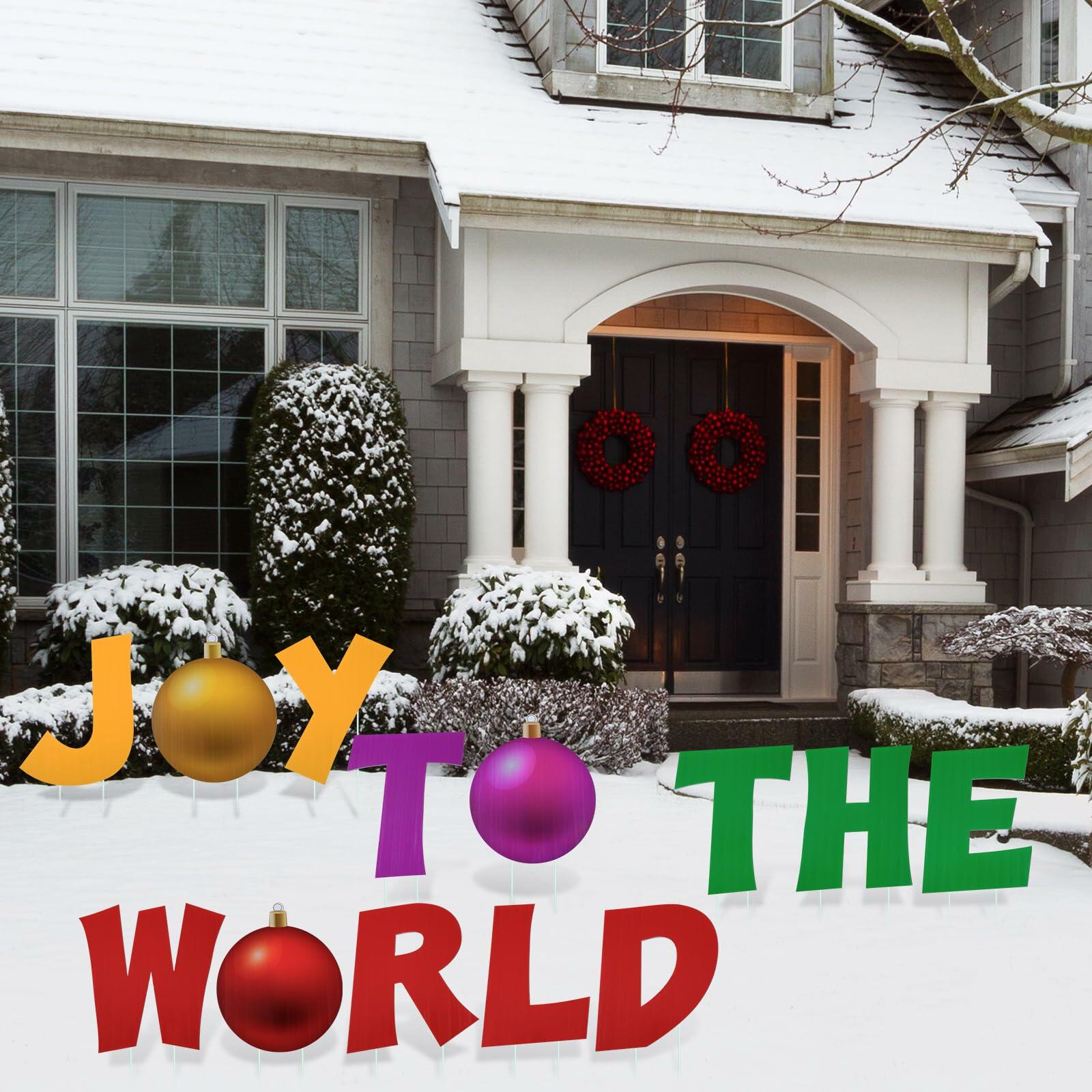 Menkxi 13 Pcs Christmas Yard Decorations Religious Lawn Sign Outdoor