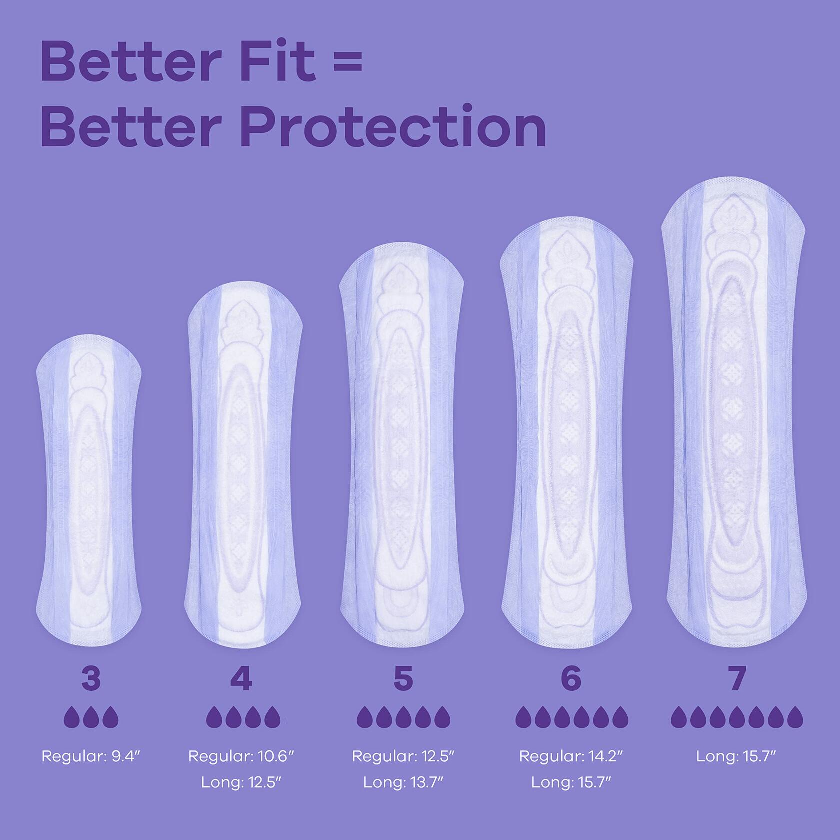 Always Discreet Incontinence Pads Heavy Absorbency for Women 48 CT