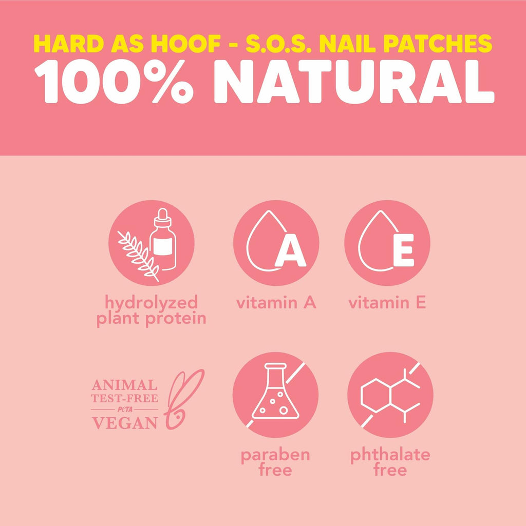 Onyx Hard as Hoof S.O.S Nail Patches Strengthening Treatment Repair 20 Count