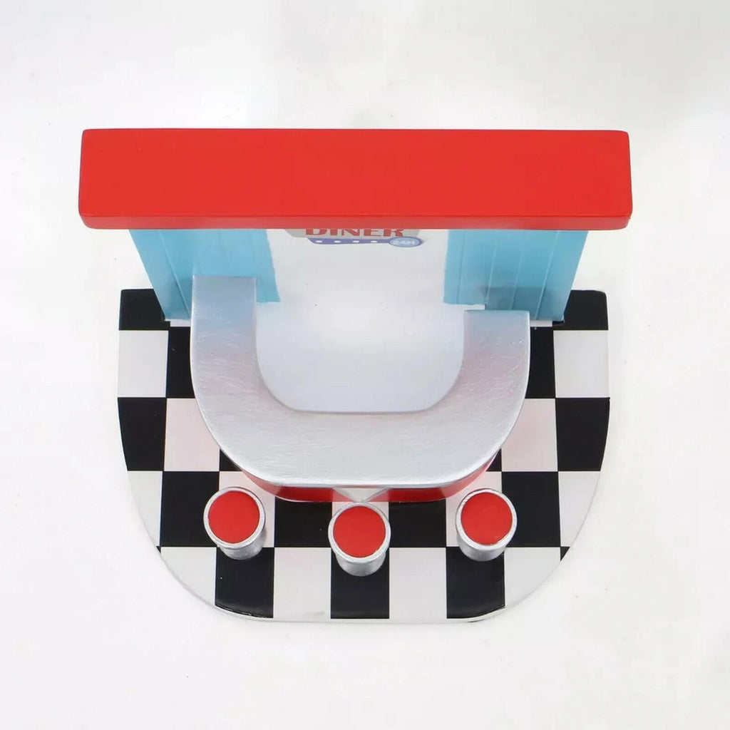 Crescent Enterprise Co Target Bullseye Figural Diner Cafe 5.5in Red/White/Blue