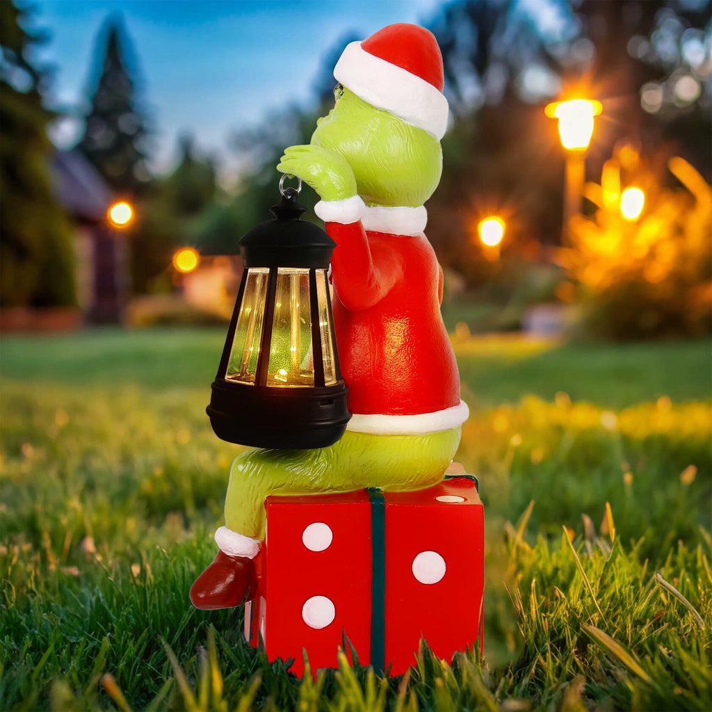 PopMeme Christmas Garden Statues Solar Lights Outdoor Lawn Decor Figurine