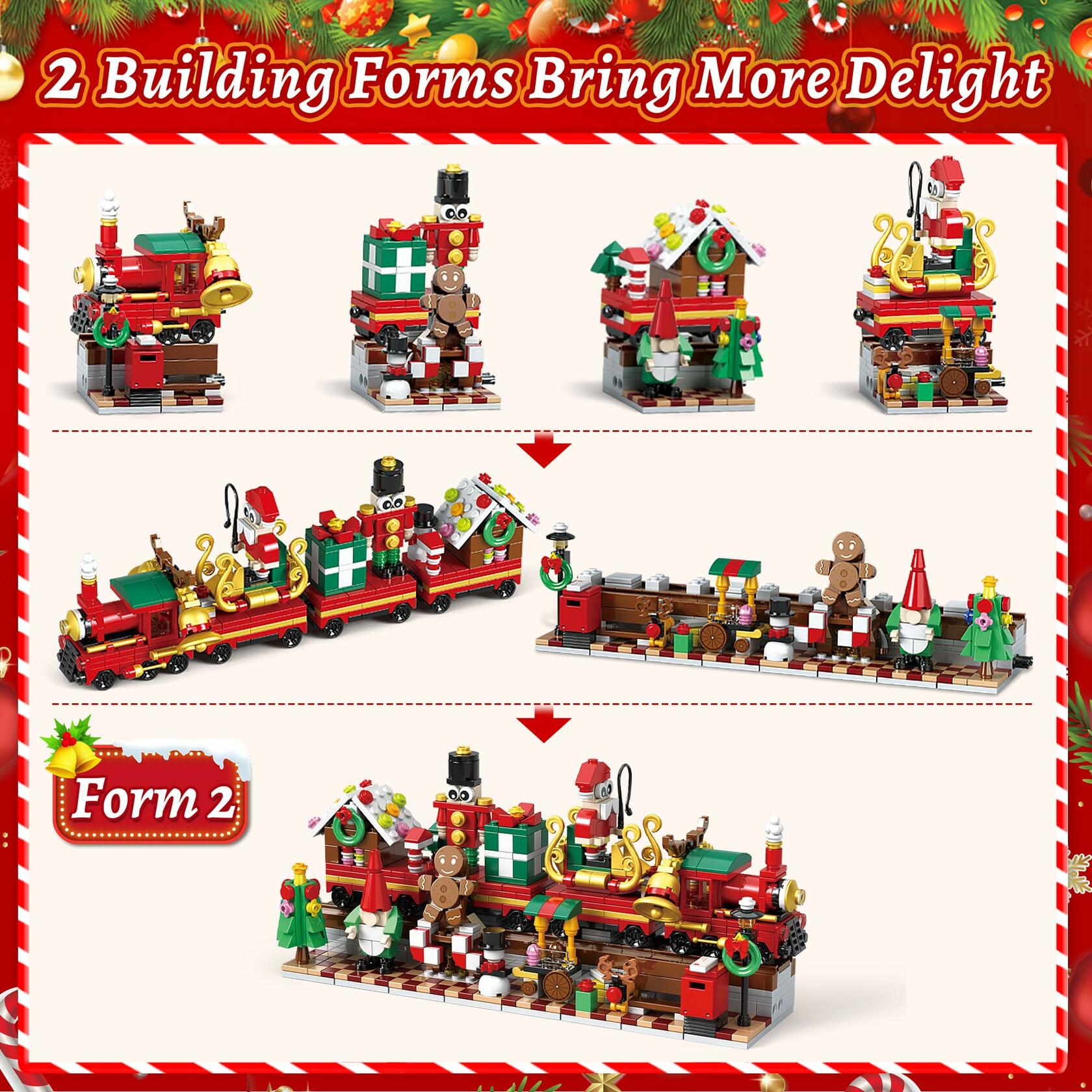 Advent Calendar 2024 Building Blocks Toys 24 Boxes Christmas Countdown