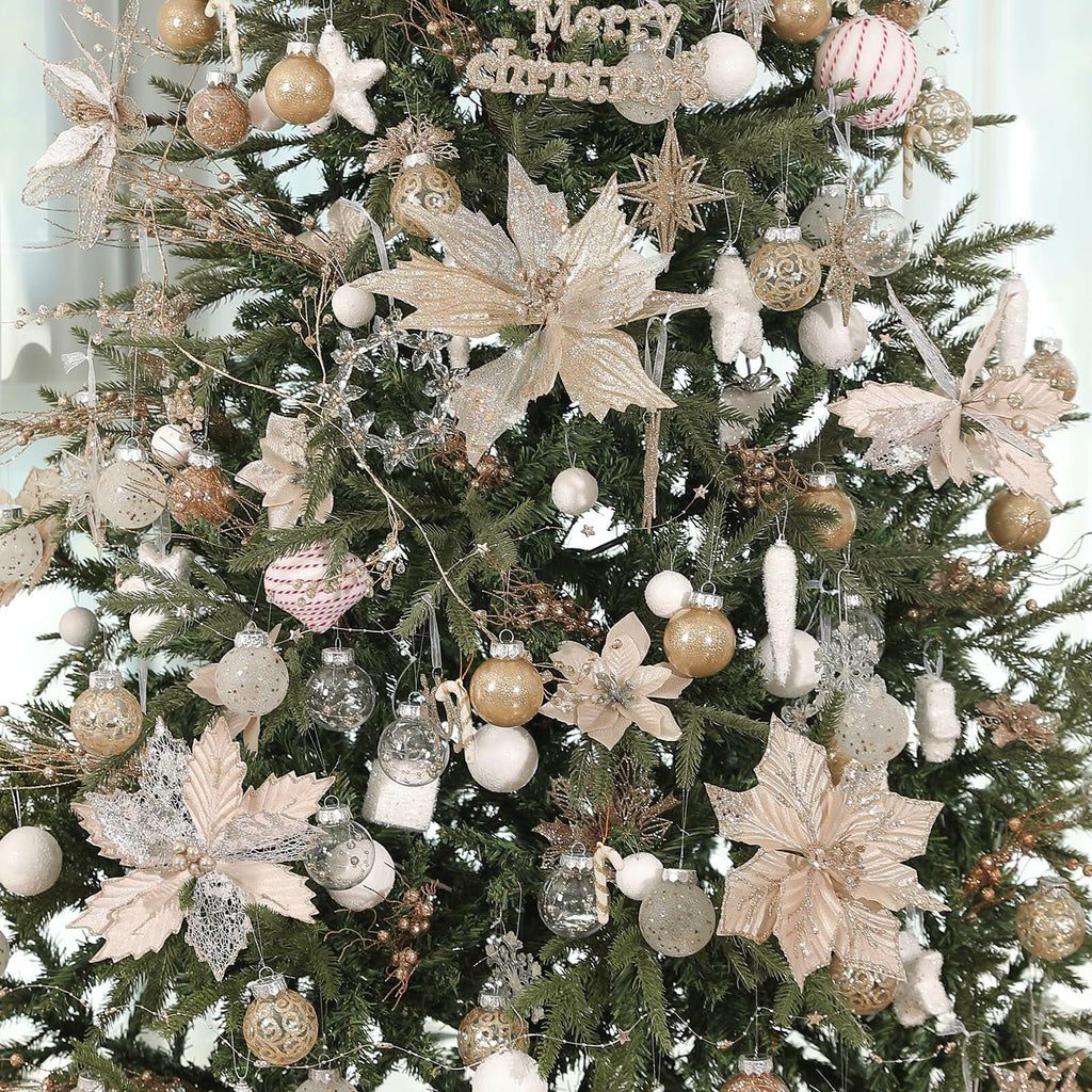 YYHUAWU Christmas Ball Ornament Set for Tree Decorations 40 PCS Shatterproof