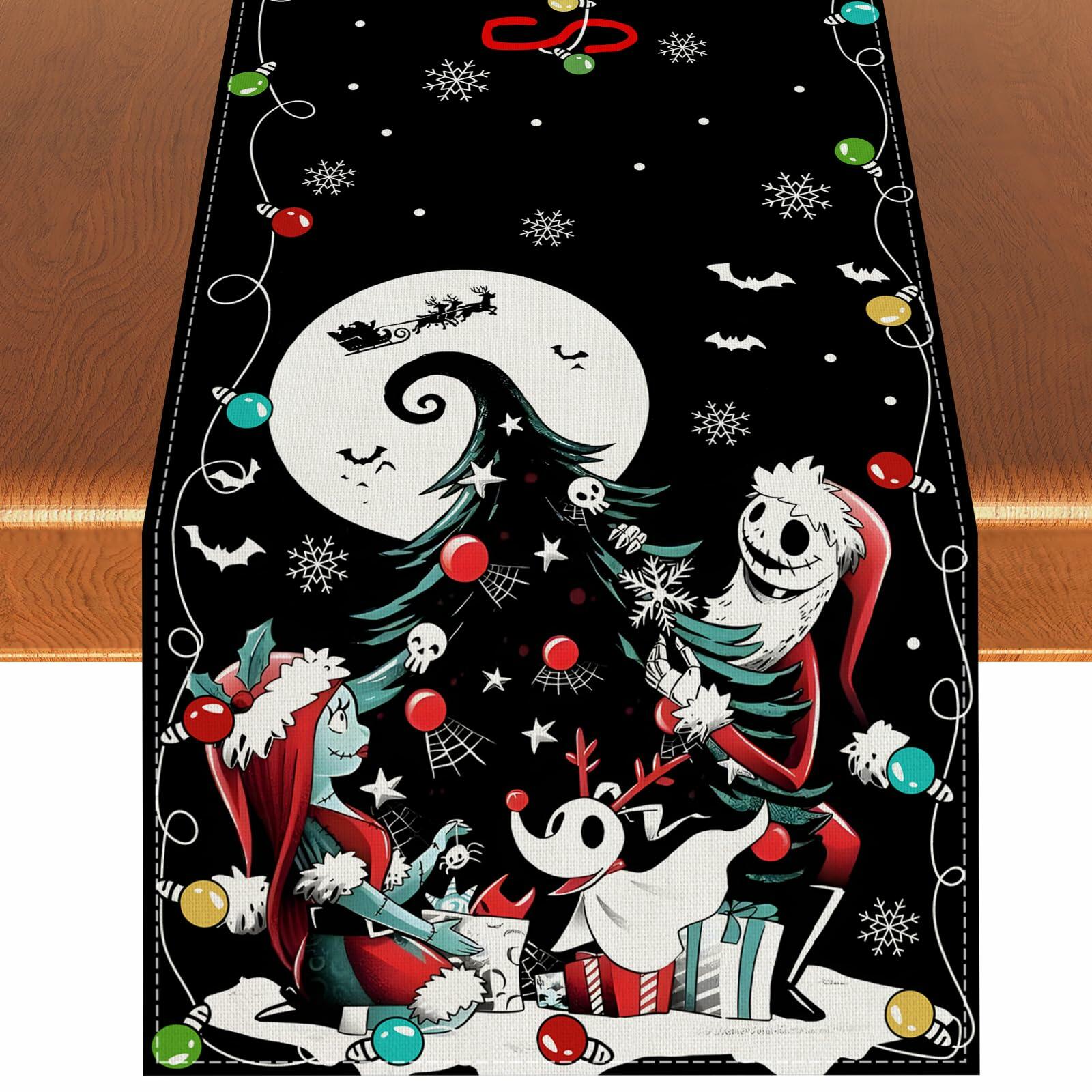 Christmas Table Runner Merry Christmas Winter Xmas Decorations 13x72"