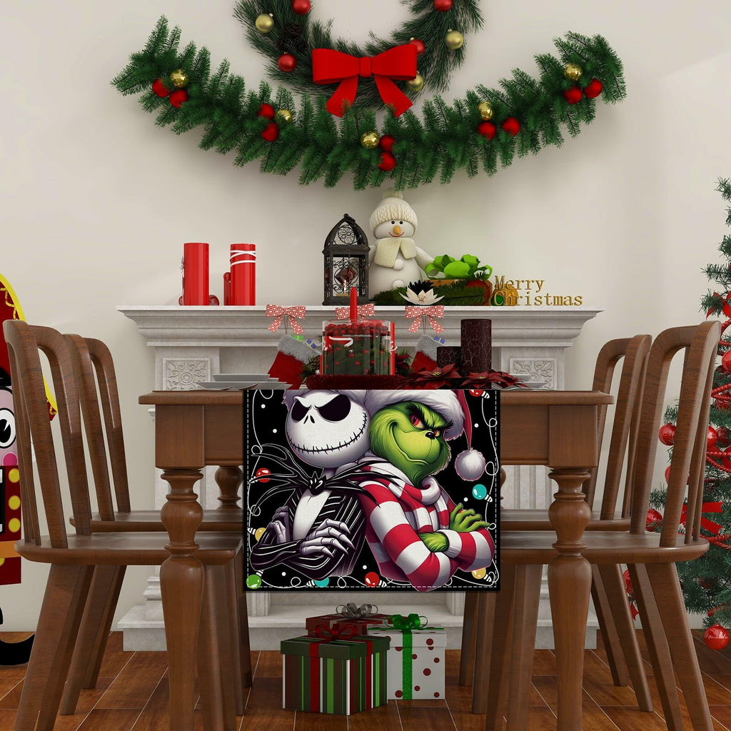 Christmas Table Runner Winter Xmas Decorations 13x72 Inch for Home Kitchen
