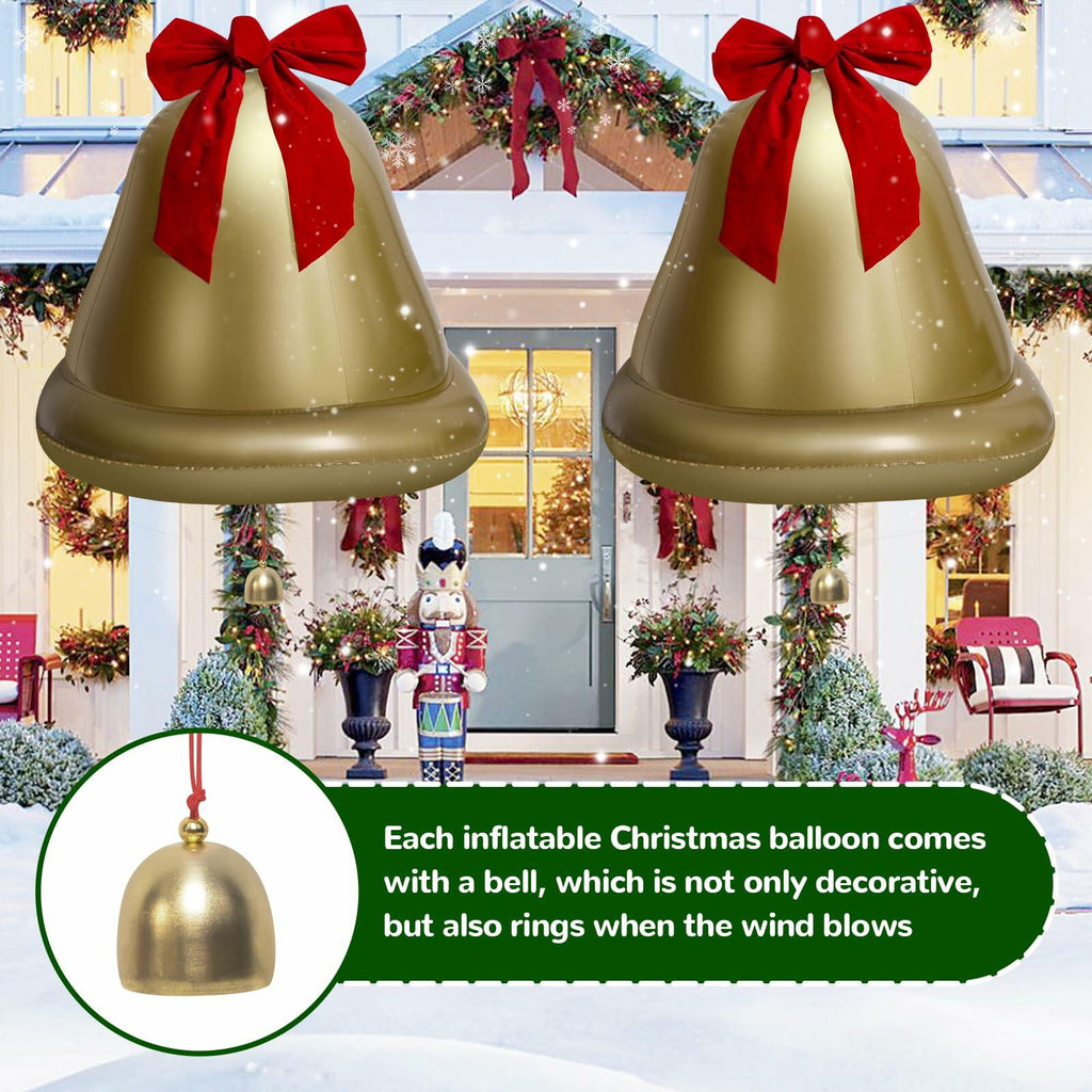 Giant Inflatable Christmas Ball Outdoor Decoration PVC 21.6in 1pc