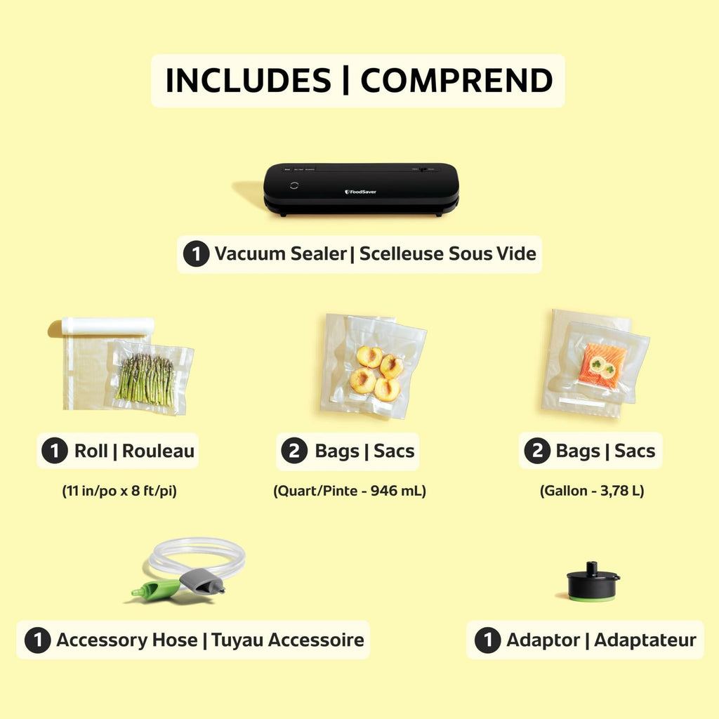 [Like New] FoodSaver 110878 Compact Vacuum Sealer Black Plastic Metal 120V