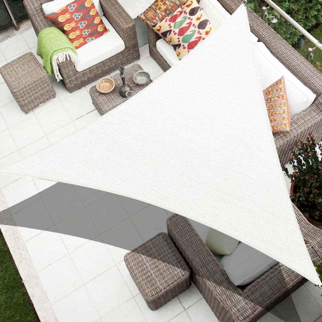KAMEA Kenna Right Triangle Sun Shade Sail 20x20x28.3 White Outdoor