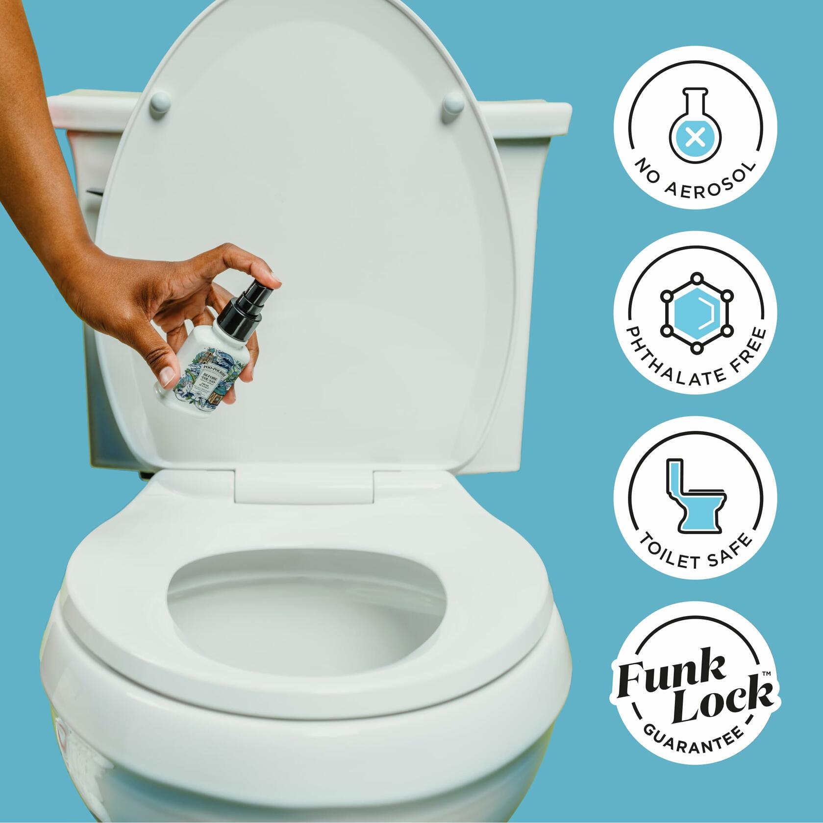 Poo-Pourri Toilet Spray Fresh Sea Salt Bergamot 2oz TSA Approved Size