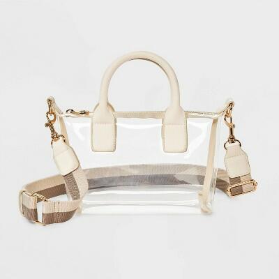 [Like New] Foundational Mini Tote Handbag - Universal Thread™ Cream/Clear