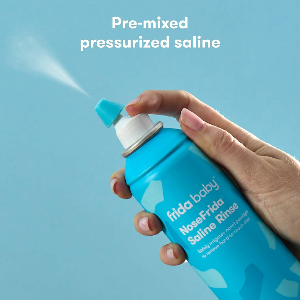 Frida Baby Saline Rinse for Toddler, Kids, Ages 2+, Saline Rinse for Sinus,
