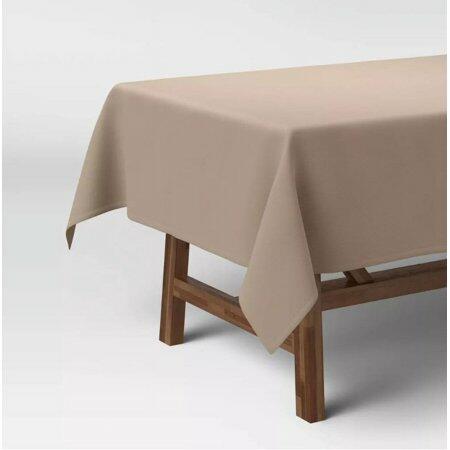 [Like New] Threshold Solid Tablecloth 84x60 Natural Cotton Recycled Polyester