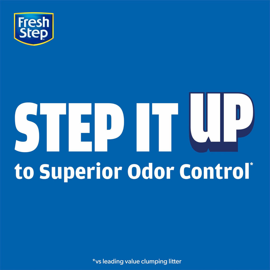 [Like New] Fresh Step Simply Unscented Clumping Cat Litter Activated Charcoal 14 lb