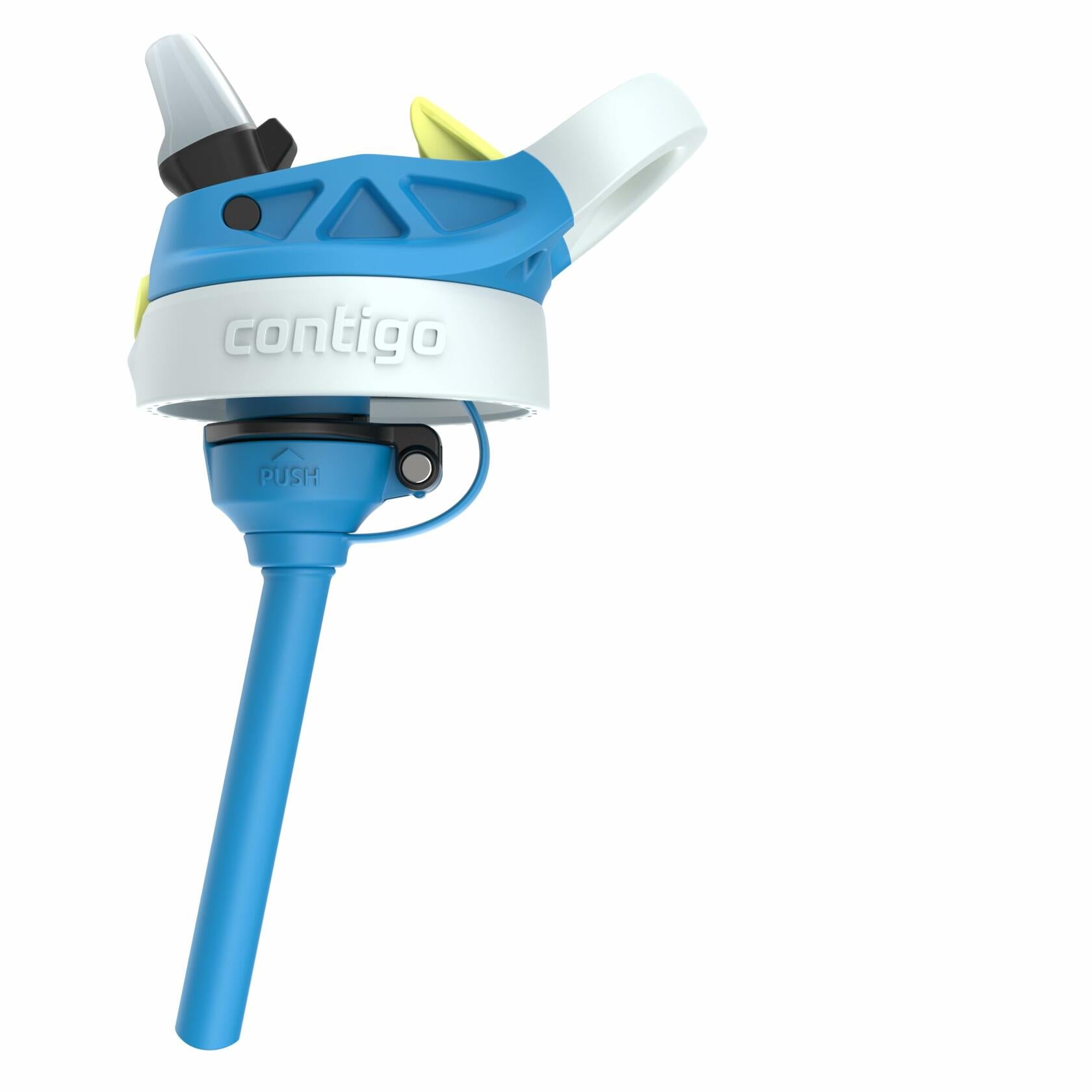 Contigo Autospout Water Bottle 13oz Blue Poppy Glacier Stainless Steel Leakproof