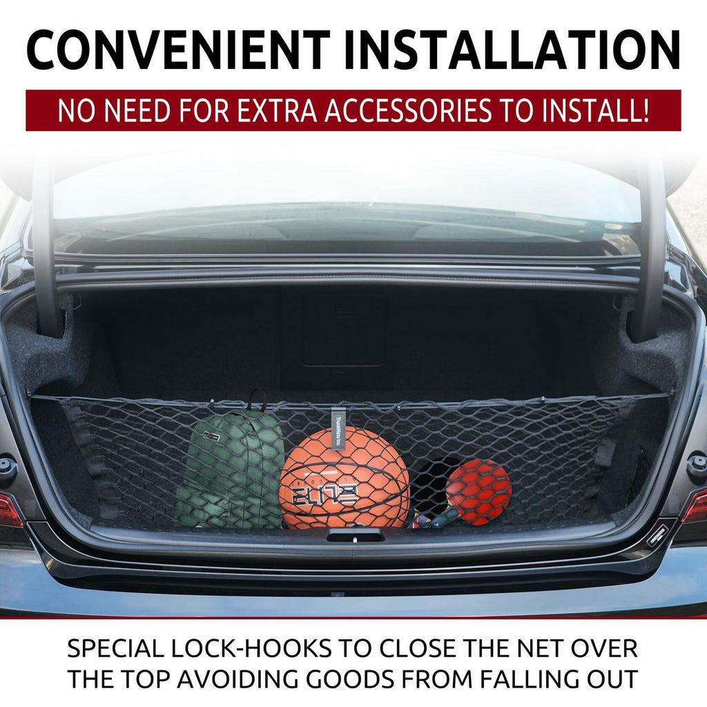 Envelope Automotive Elastic Trunk Mesh Cargo Net for Volvo S60 2019-2025