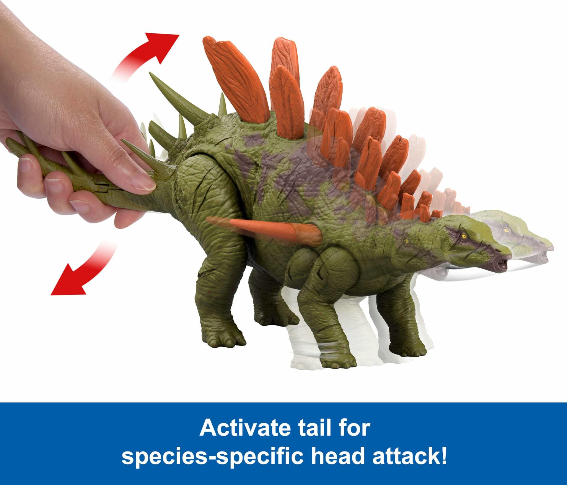 Mattel Jurassic World Dinosaur Toy with Roar Sound & Attack Action Wild Roar