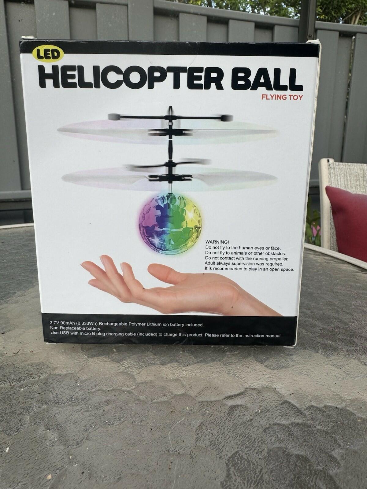 TOYPLANET Helicopter Ball Motion Controlled Flying Toy Multi-Color