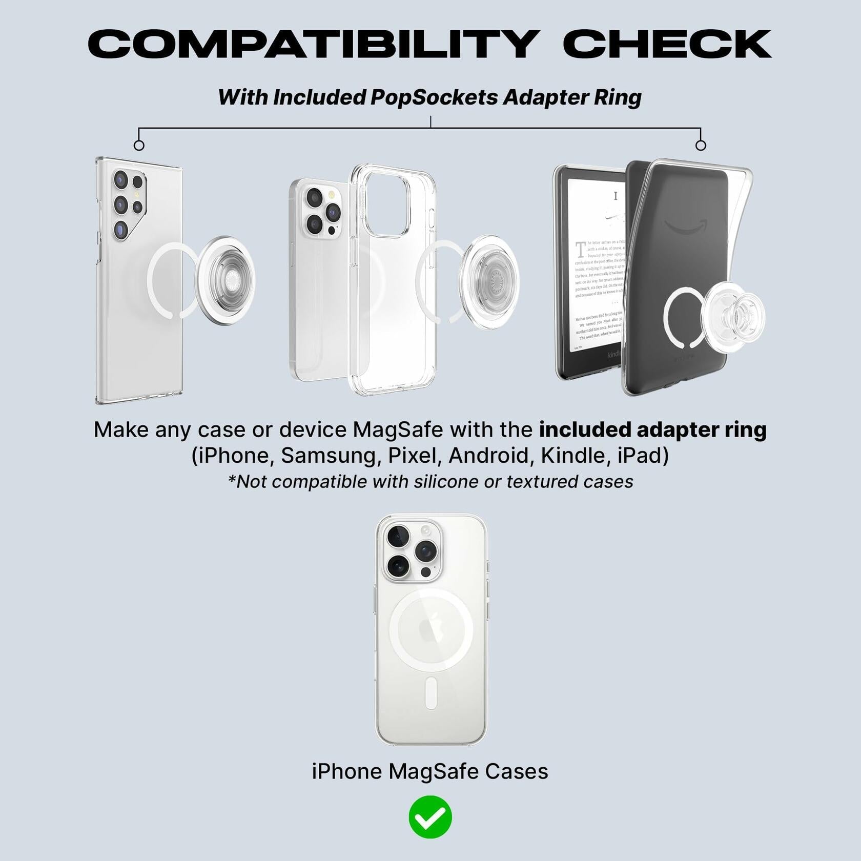 PopSockets Phone Grip MagSafe Kickstand Swappable Top Sylveon Wink
