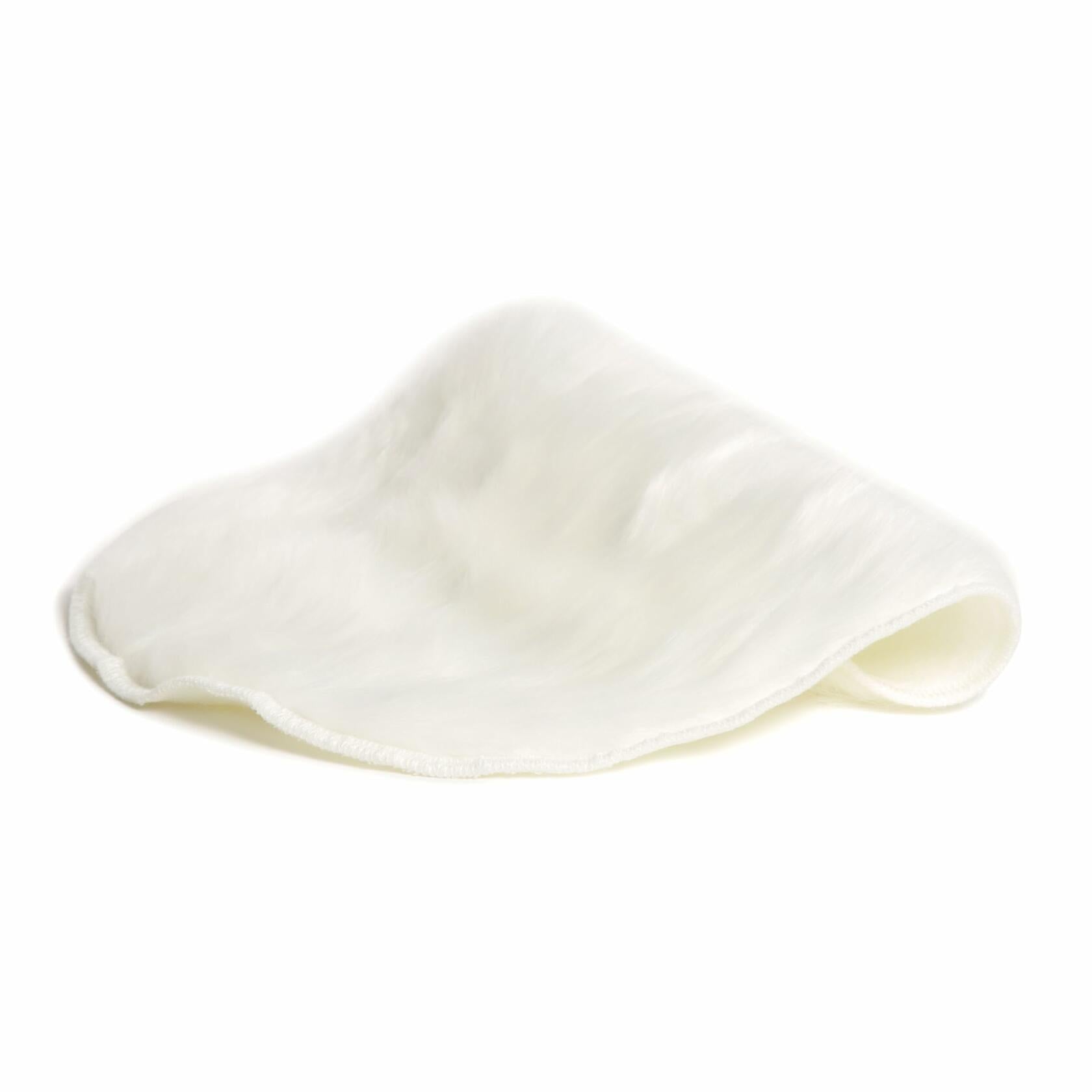 U Brands Round Fur Rug White Faux Sheepskin Soft Fluffy 3ft Diameter