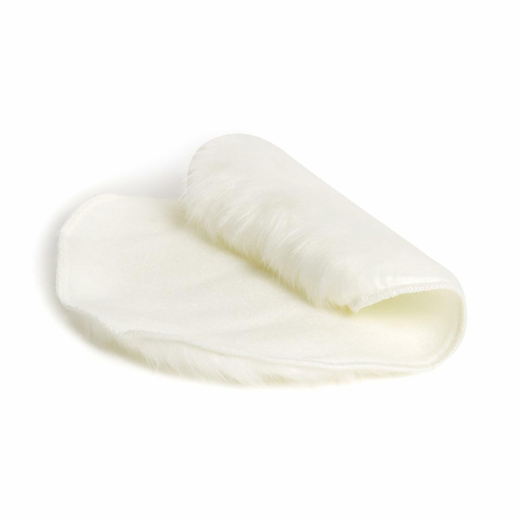 U Brands Round Fur Rug White Faux Sheepskin Soft Fluffy 3ft Diameter