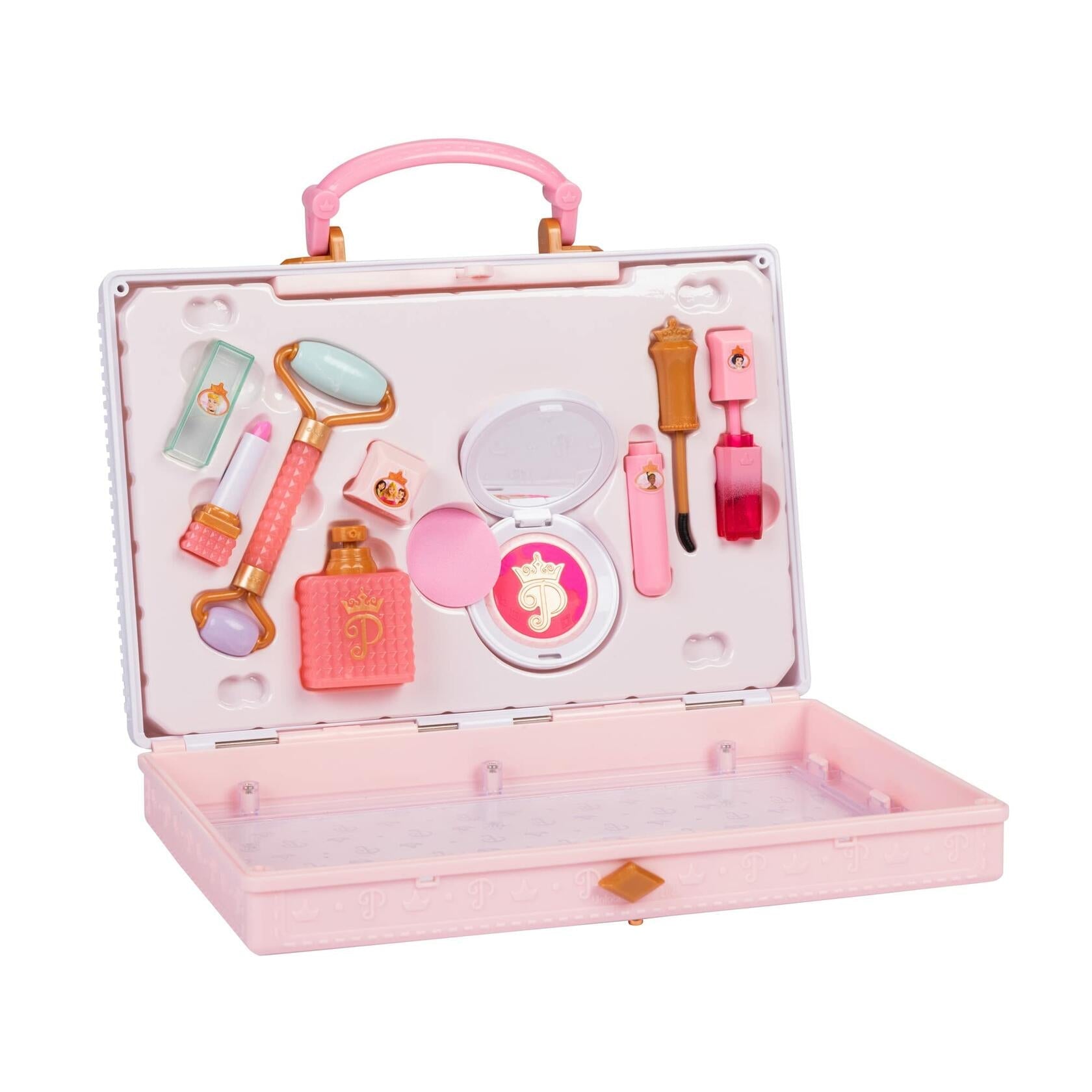 Disney Princess Style Collection Girls Makeup Tote Bag with 8 Play Tools