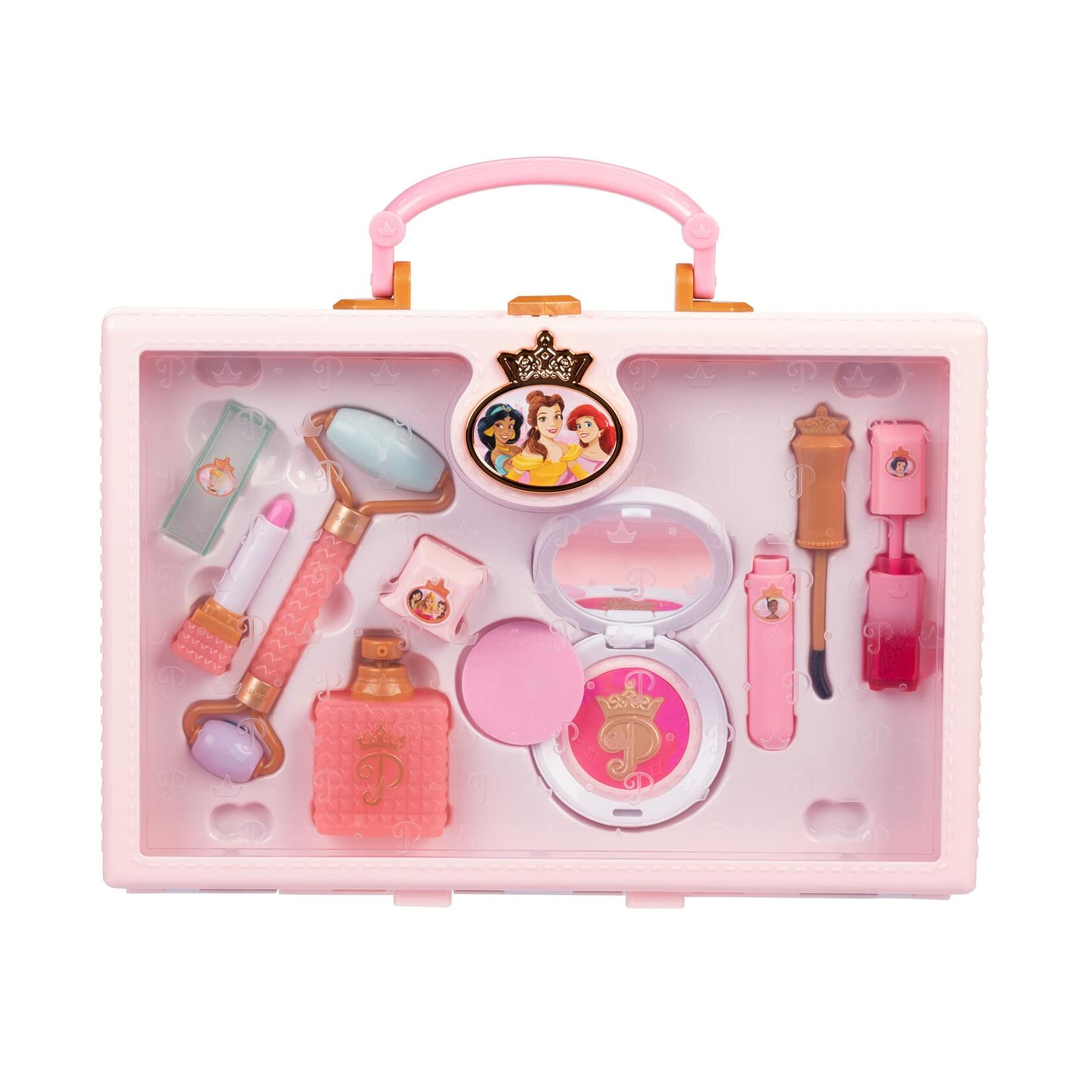 Disney Princess Style Collection Girls Makeup Tote Bag with 8 Play Tools
