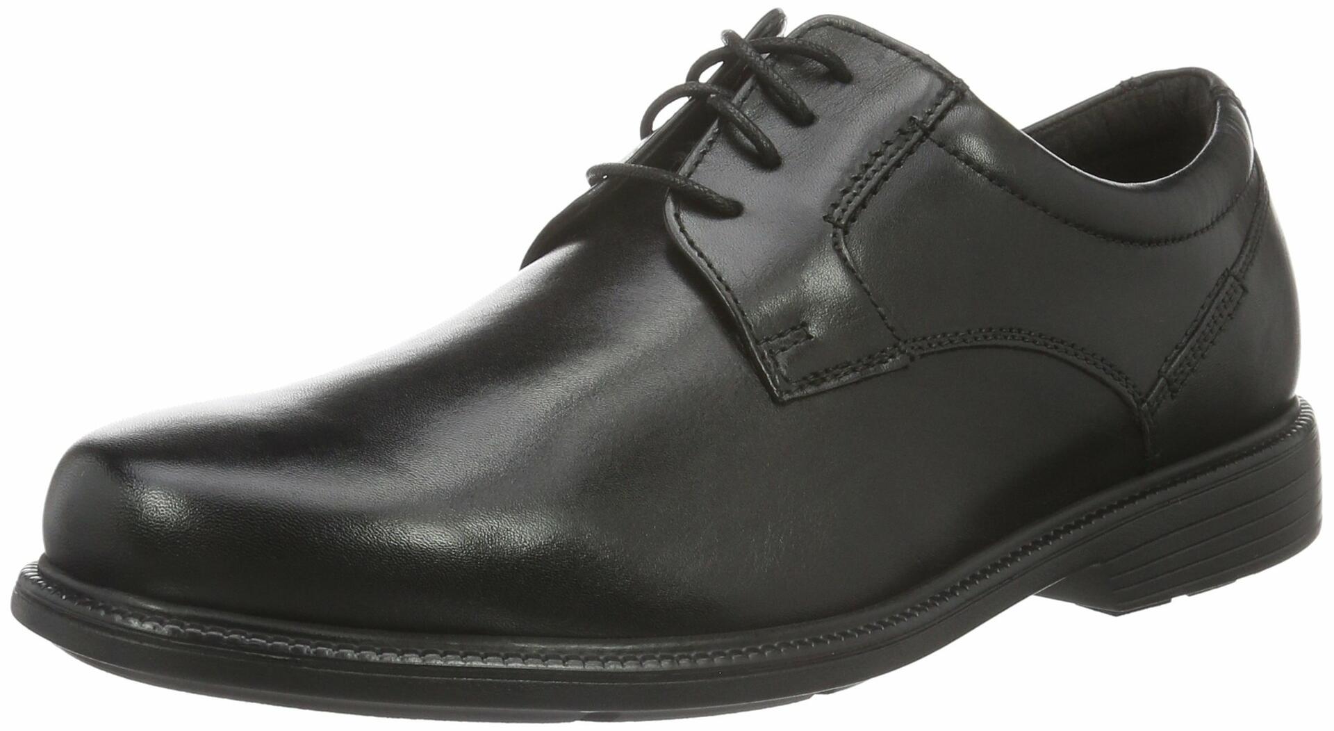[Like New] ROCKPORT Men's Plain Toe Business Shoes Black Size 25.5cm/7.5