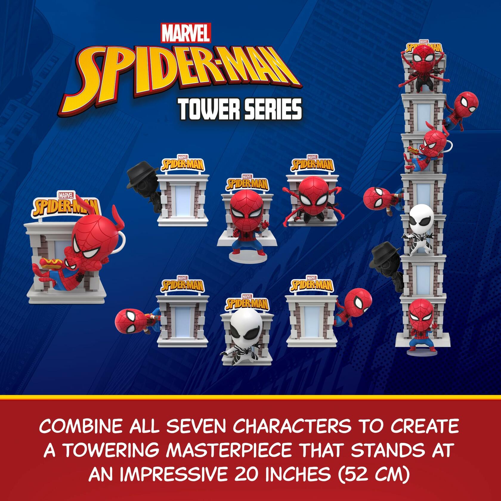 YuMe Spider-Man Tower Series Hero Box Blind Box 3" Multicolor Collectible Toy