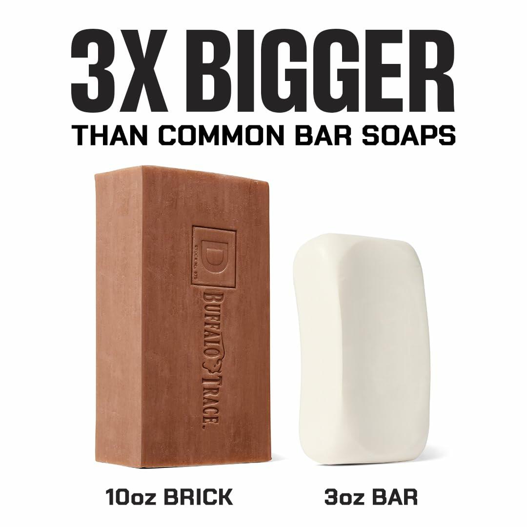 Duke Cannon Supply Co. Men's Bourbon Bar Soap 10 oz Extra Large USA Made