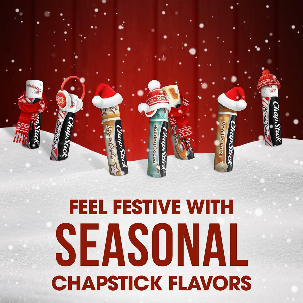 ChapStick Lip Balm Holiday Variety 5-Pack Candy Cane Sugar Cookie 0.15oz