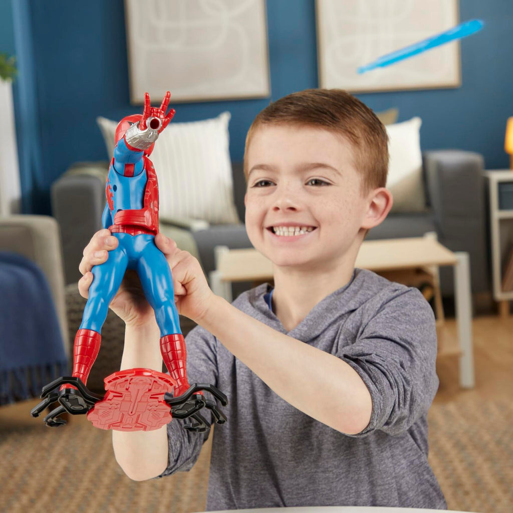 Marvel Spider-Man Thwip Blast Action Figure Red Plastic 11-Inch