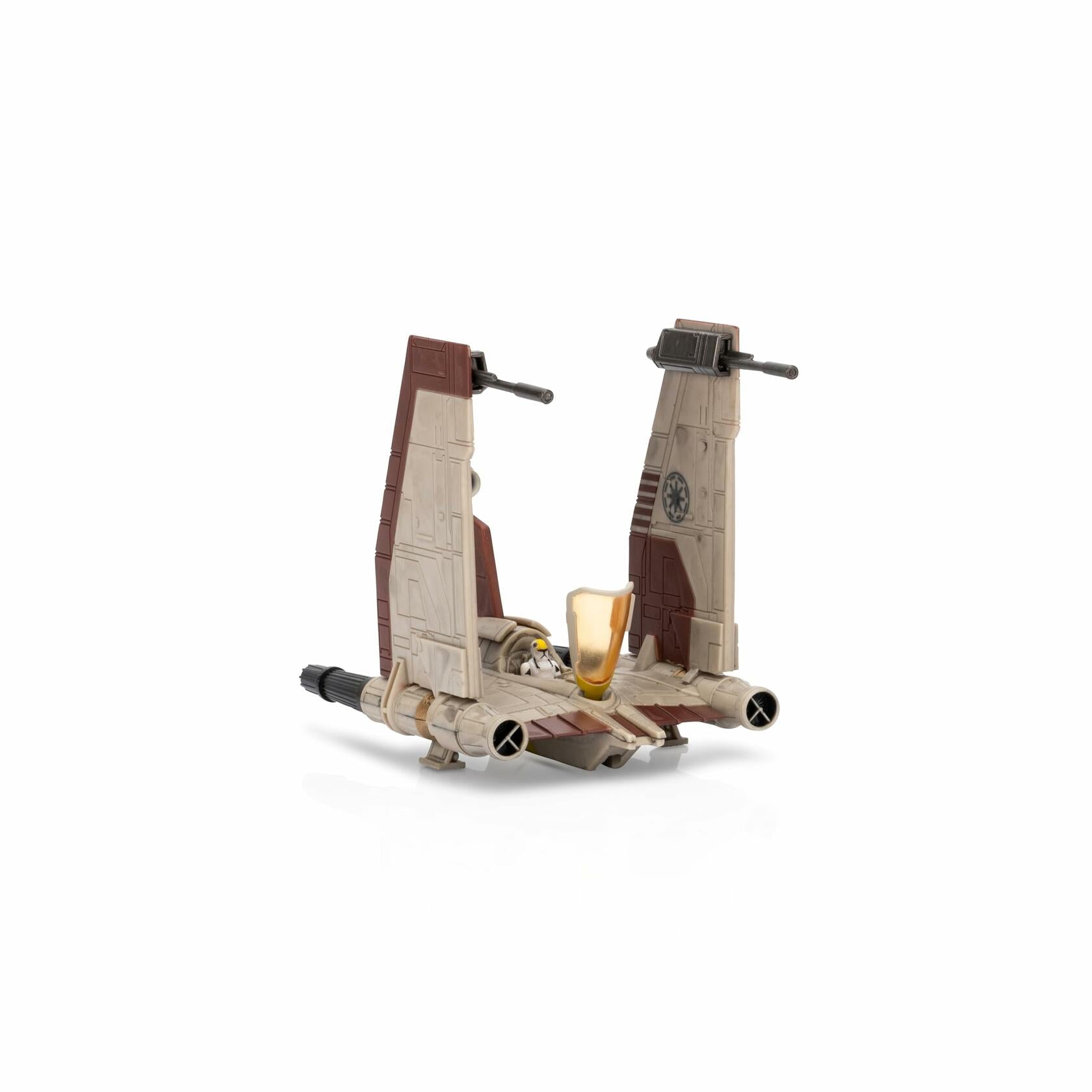 [Like New] Jazwares Star Wars Micro Galaxy V-19 Torrent Starfighter 5" Vehicle with Figure