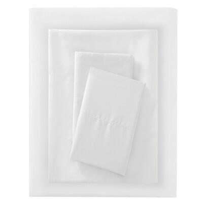Room Essentials Microfiber Sheet Set White Full Size Polyester Peached Finish