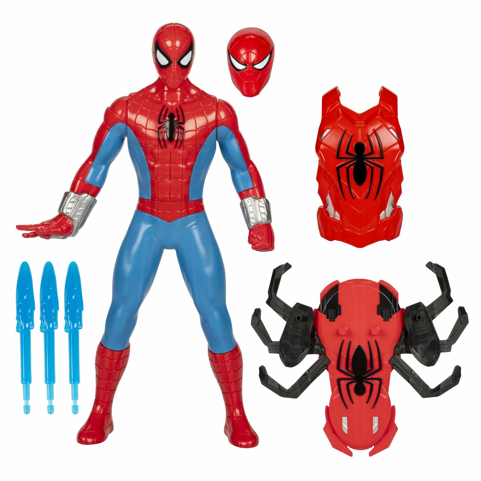 Marvel Spider-Man Thwip Blast Action Figure Red Plastic 11-Inch