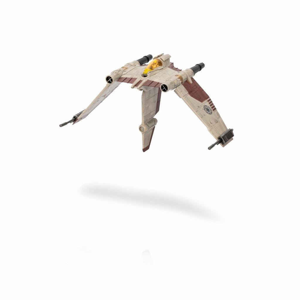 [Like New] Jazwares Star Wars Micro Galaxy V-19 Torrent Starfighter 5" Vehicle with Figure
