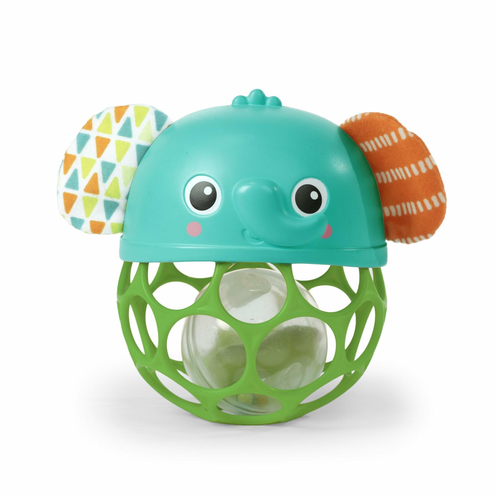 Bright Starts Giggle & Glow Musical Light-Up Elephant Rattle Easy-Grasp Newborn+
